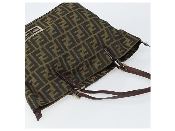 FENDI Zucca Canvas Tote Bag Black Brown - vista 6