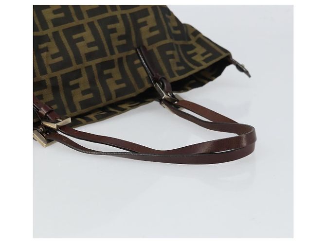 FENDI Zucca Canvas Tote Bag Black Brown - vista 7