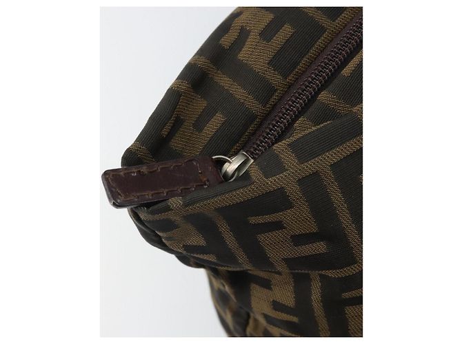 FENDI Zucca Canvas Hand Bag Black Brown - vista 10