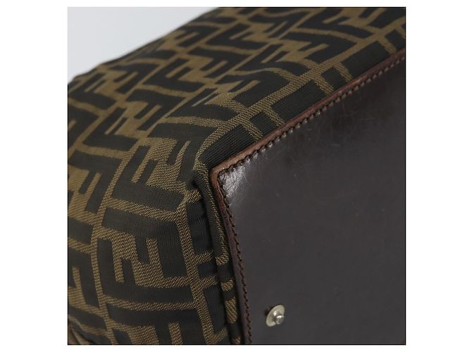 FENDI Zucca Canvas Hand Bag Black Brown - vista 15