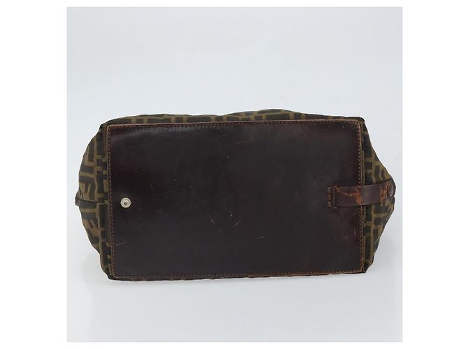 FENDI Zucca Canvas Hand Bag Black Brown - vista 5