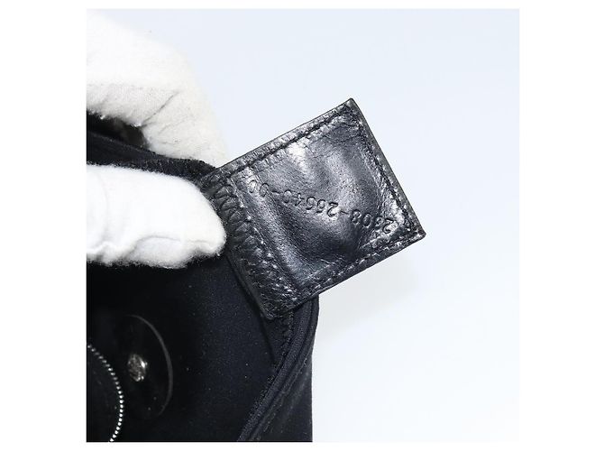 FENDI Shoulder Bag Cotton Black Silver - vista 12