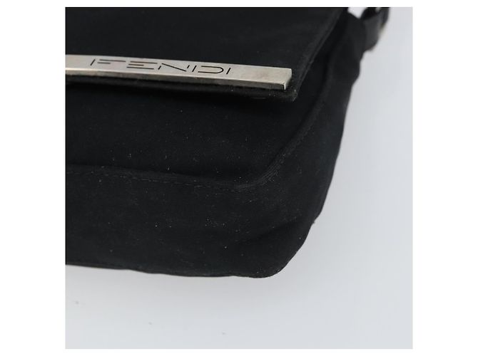 FENDI Shoulder Bag Cotton Black Silver - vista 14