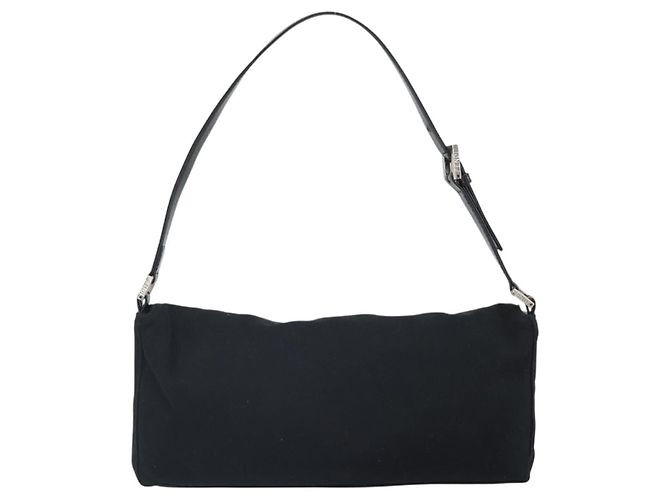 FENDI Shoulder Bag Cotton Black Silver - vista 2