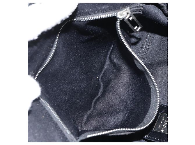FENDI Shoulder Bag Cotton Black Silver - vista 22