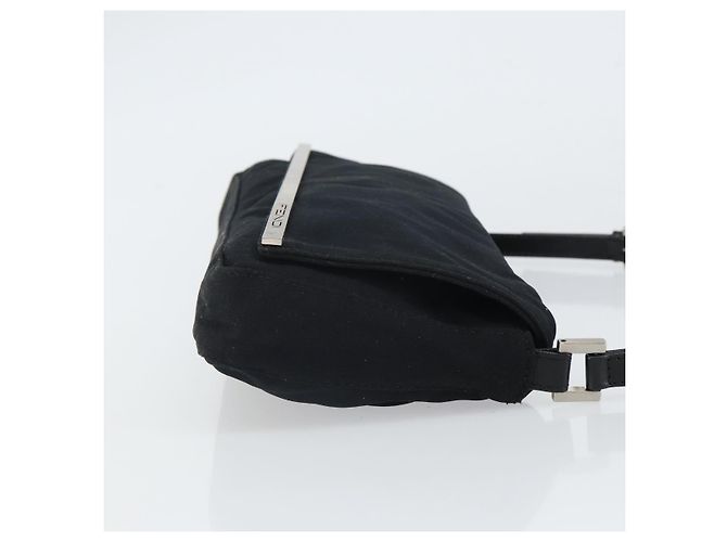 FENDI Shoulder Bag Cotton Black Silver - vista 3