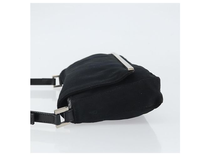 FENDI Shoulder Bag Cotton Black Silver - vista 4