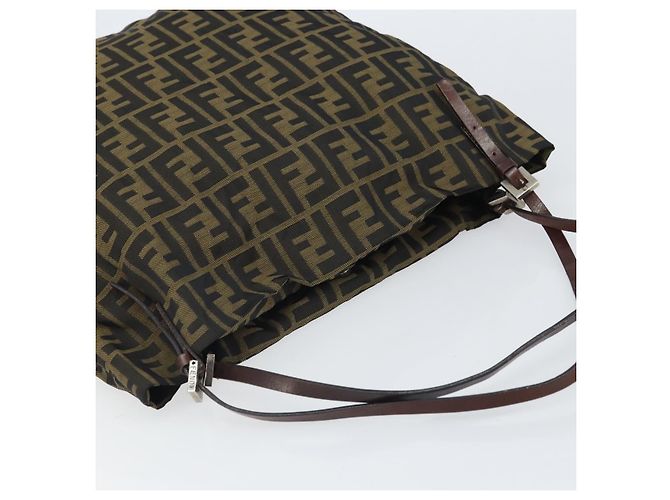 FENDI Zucca Canvas Tote Bag Black Brown - vista 6