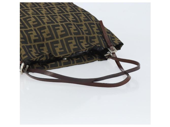 FENDI Zucca Canvas Tote Bag Black Brown - vista 7