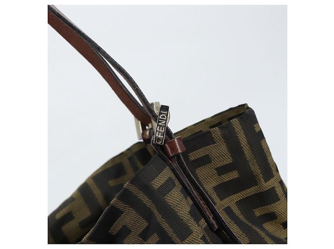 FENDI Zucca Canvas Tote Bag Black Brown - vista 9