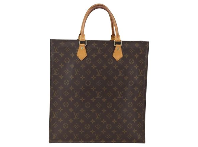 LOUIS VUITTON Monogram Sac Plat Hand Bag M51140 LV - vista 2