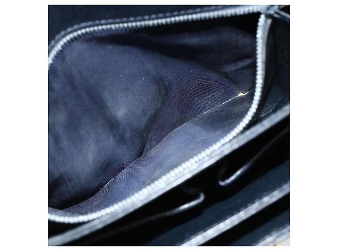 Céline CELINE Hand Bag Leather Navy Gold - vista 11