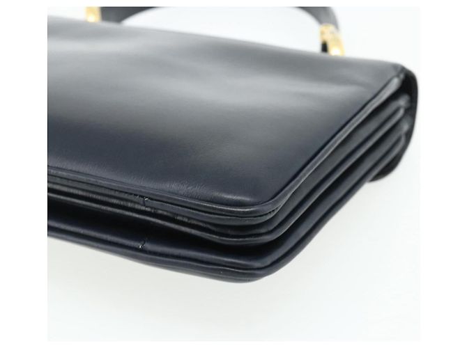 Céline CELINE Hand Bag Leather Navy Gold - vista 15