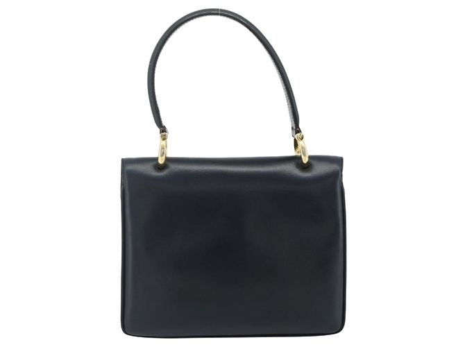 Céline CELINE Hand Bag Leather Navy Gold - vista 2