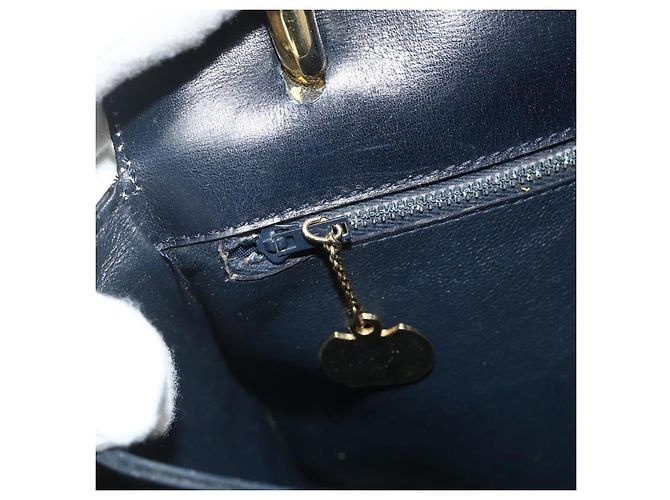 Céline CELINE Hand Bag Leather Navy Gold - vista 21