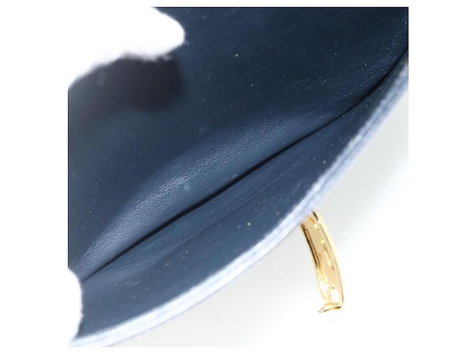 Céline CELINE Hand Bag Leather Navy Gold - vista 23