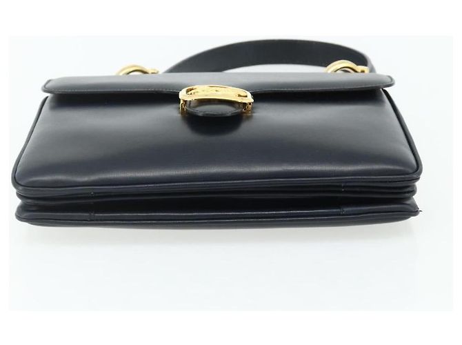 Céline CELINE Hand Bag Leather Navy Gold - vista 5