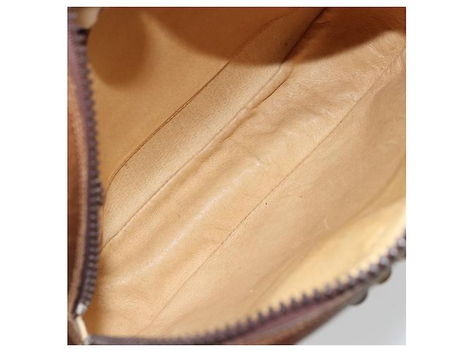 GUCCI GG Supreme Web Sherry Line Shoulder Bag PVC Beige Gold Red - vista 10