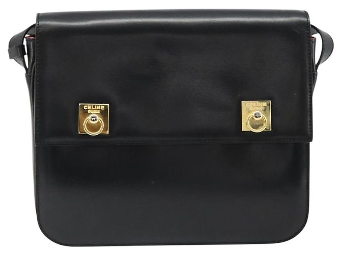 Céline CELINE Shoulder Bag Leather Black Gold - vista 13