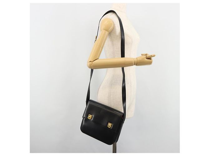 Céline CELINE Shoulder Bag Leather Black Gold - vista 26