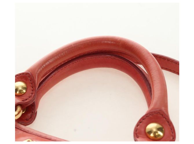 Miu Miu Hand Bag Leather 2way Pink Gold - vista 16