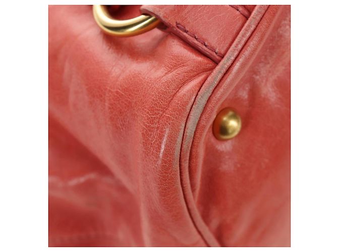 Miu Miu Hand Bag Leather 2way Pink Gold - vista 21