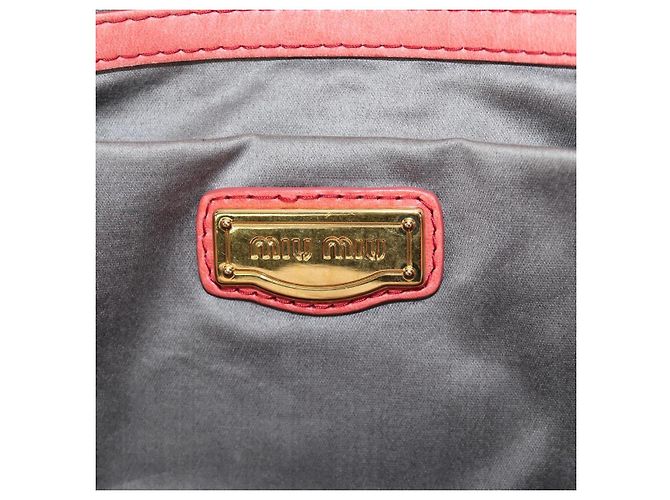 Miu Miu Hand Bag Leather 2way Pink Gold - vista 26