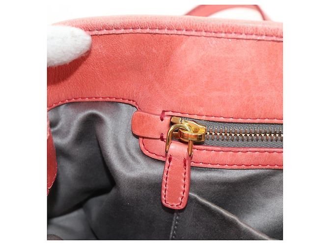 Miu Miu Hand Bag Leather 2way Pink Gold - vista 30