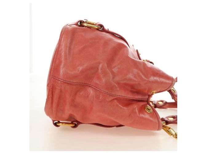 Miu Miu Hand Bag Leather 2way Pink Gold - vista 5