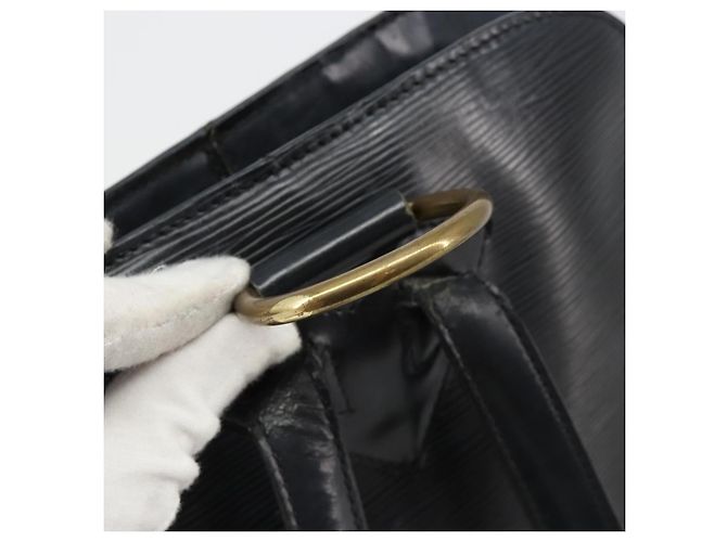 LOUIS VUITTON Epi Coblanc Shoulder Bag Black M52292 LV - vista 6