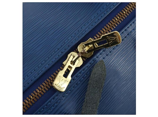LOUIS VUITTON Epi Keepall 45 Boston Bag Blue M42975 LV - vista 10