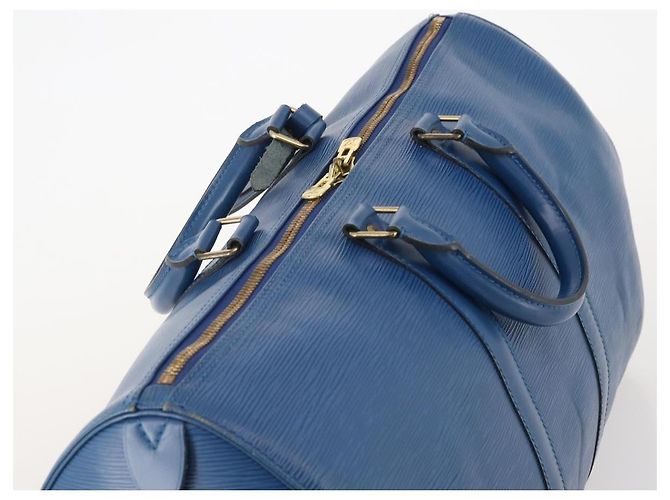 LOUIS VUITTON Epi Keepall 45 Boston Bag Blue M42975 LV - vista 6