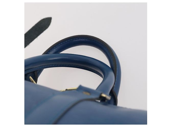 LOUIS VUITTON Epi Keepall 45 Boston Bag Blue M42975 LV - vista 8