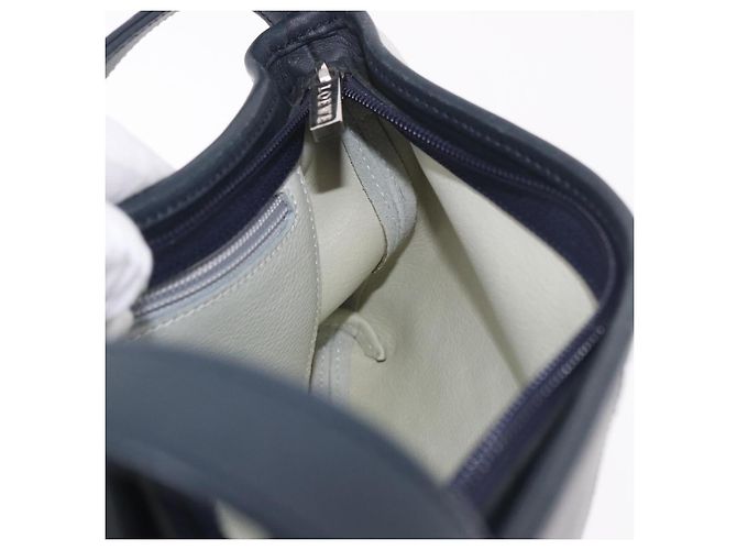 LOEWE Anagram Shoulder Bag Suede Leather Gray Silver - vista 18
