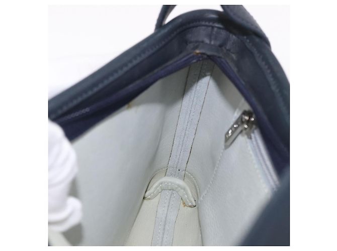 LOEWE Anagram Shoulder Bag Suede Leather Gray Silver - vista 19