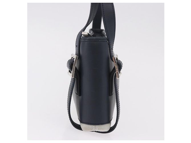 LOEWE Anagram Shoulder Bag Suede Leather Gray Silver - vista 4
