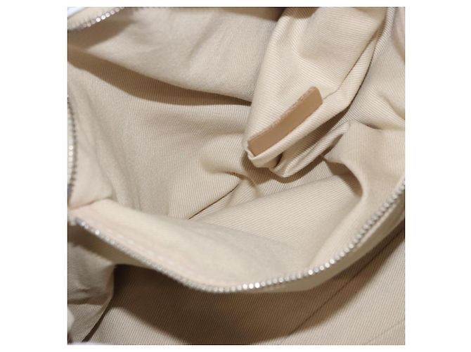 Chloé Chloe Paddington Hand Bag Leather White Gold Silver - vista 23