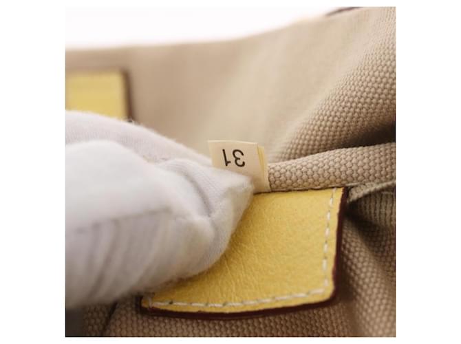 PRADA Tote Bag Canvas Beige Silver - vista 11