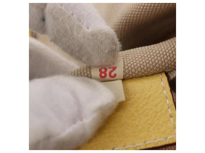 PRADA Tote Bag Canvas Beige Silver - vista 12