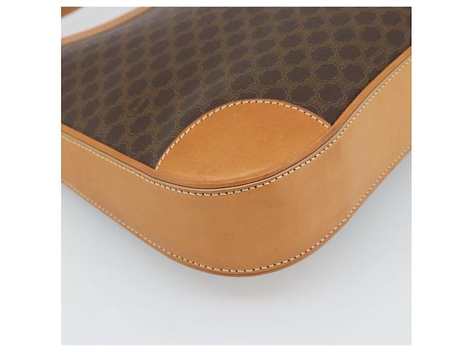Céline CELINE Macadam Canvas Shoulder Bag PVC Leather Brown Gold - vista 15