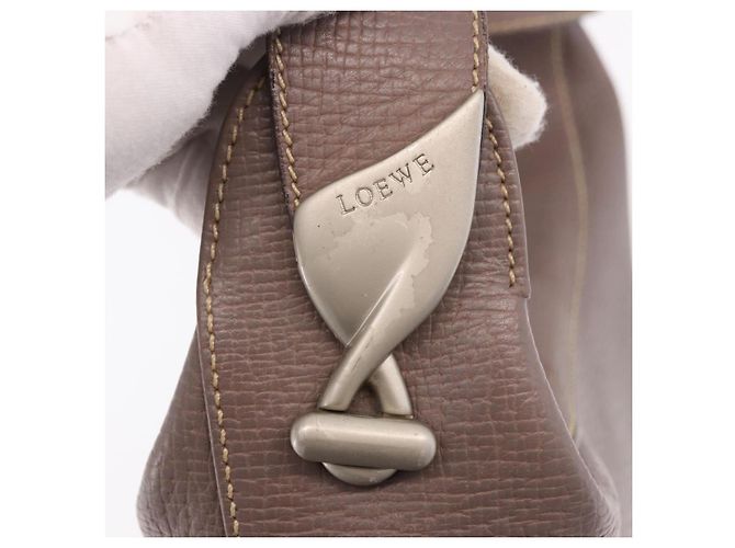 LOEWE Shoulder Bag Leather Purple gray - vista 17