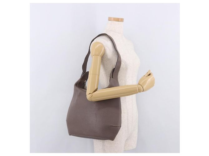 LOEWE Shoulder Bag Leather Purple gray - vista 22