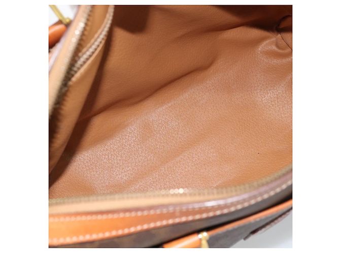 Céline CELINE Macadam Canvas Boston Bag PVC Leather Brown Gold - vista 10