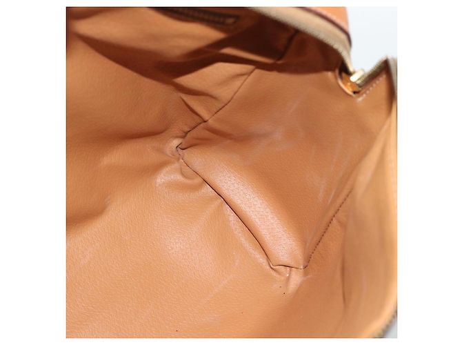 Céline CELINE Macadam Canvas Boston Bag PVC Leather Brown Gold - vista 19