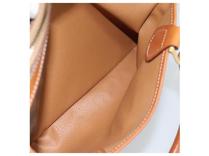 Céline CELINE Macadam Canvas Boston Bag PVC Leather Brown Gold - vista 22