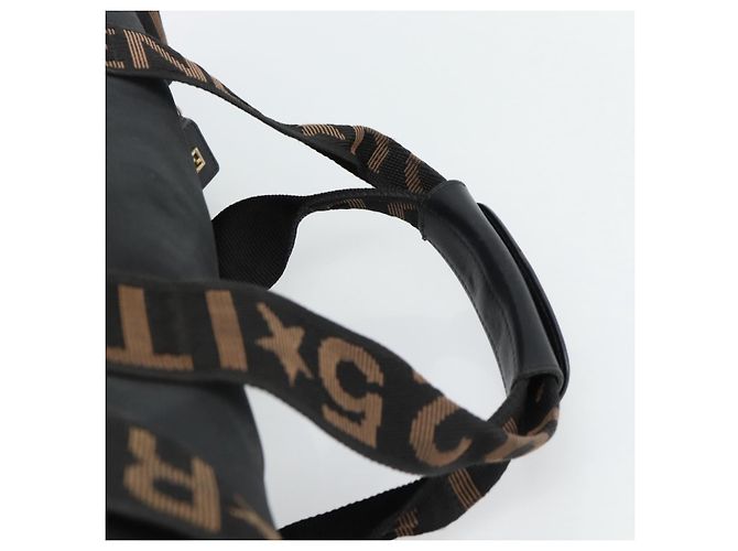 FENDI Hand Bag Canvas 2way Black Gold - vista 14