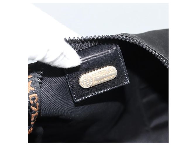 FENDI Hand Bag Canvas 2way Black Gold - vista 21