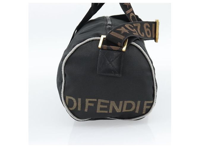 FENDI Hand Bag Canvas 2way Black Gold - vista 3