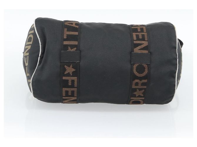 FENDI Hand Bag Canvas 2way Black Gold - vista 5