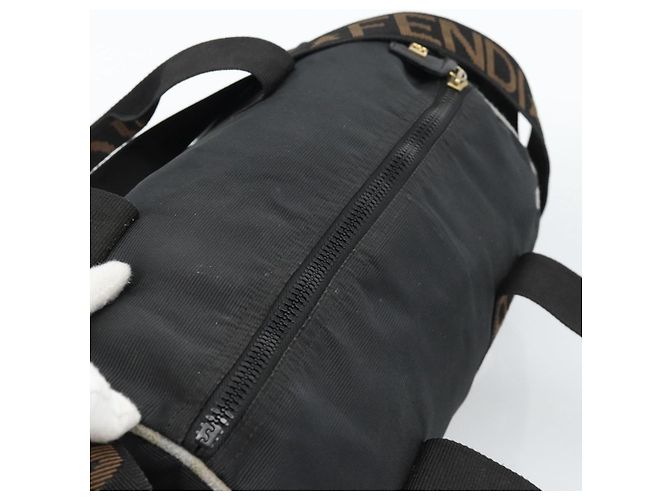 FENDI Hand Bag Canvas 2way Black Gold - vista 6